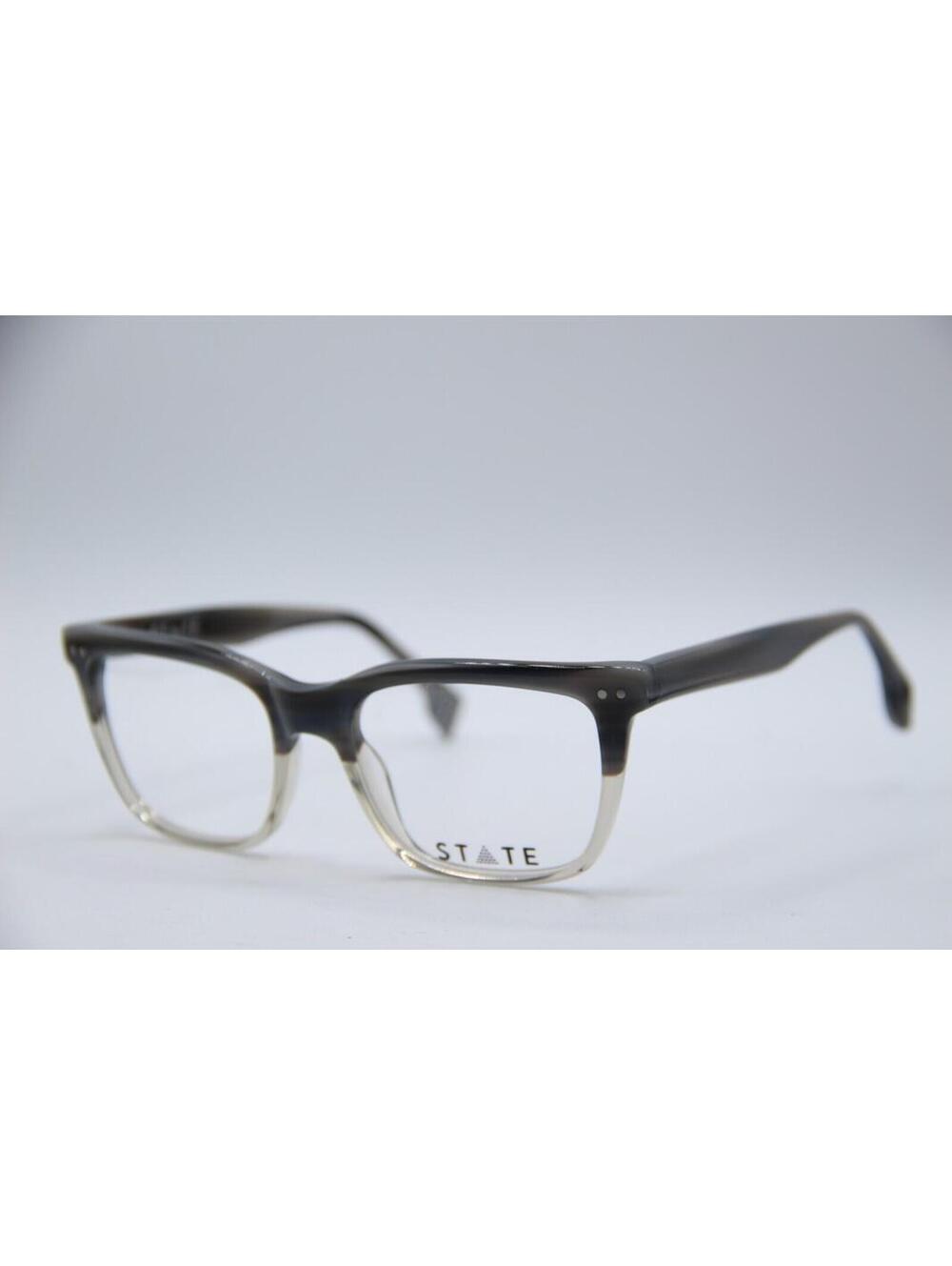 State Optical Kurashiki Cobalt Gunmetal Authentic Frames Eyeglasses 48-22-145 MM